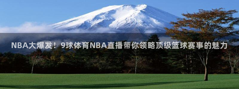NBA大爆发！9球体育NBA直播带你领略顶级篮球赛事的魅力