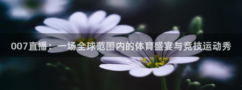 007直播：一场全球范围内的体育盛宴与竞技运动秀