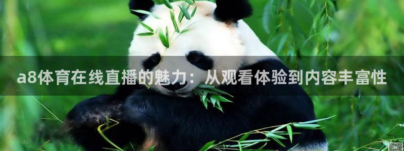 a8体育在线直播的魅力：从观看体验到内容丰富性